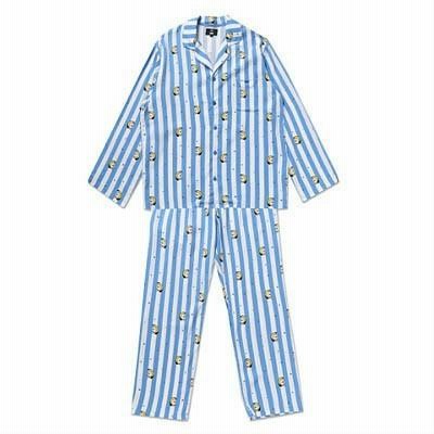 BT21 パジャマセット ストライプ≫Mサイズ ネイビー≫Lサイズ 最終値下げ BTS BT21 パジャマ ストライプ≫Mサイズ ネイビー≫L
