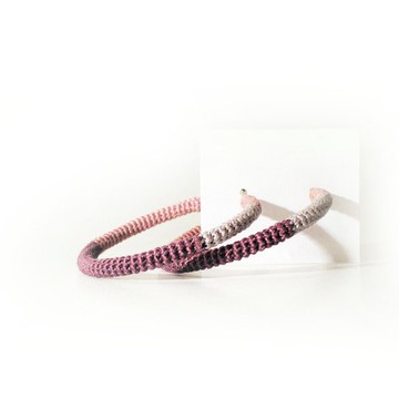 鉤針管箍紫色色調