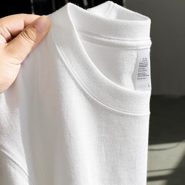 基礎款才是YYDS！250g重磅白色純棉圓領長袖T恤春秋款疊穿打底衫