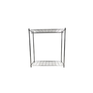 我塑我形 120 x 45 x 90 cm MIT耐重萬用鐵力士鍍鉻二層架 - 含衣桿 收納架 置物架 鐵力士架