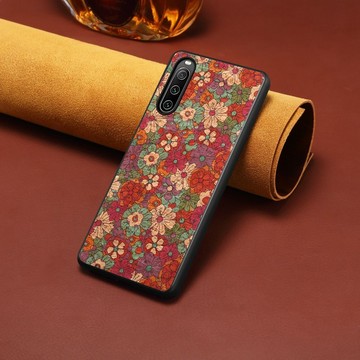 時尚歐式花語 不規則花色 磨砂防摔殼 索尼Sony Xperia 1VII 1 10 5 VI V IV III 手機殼