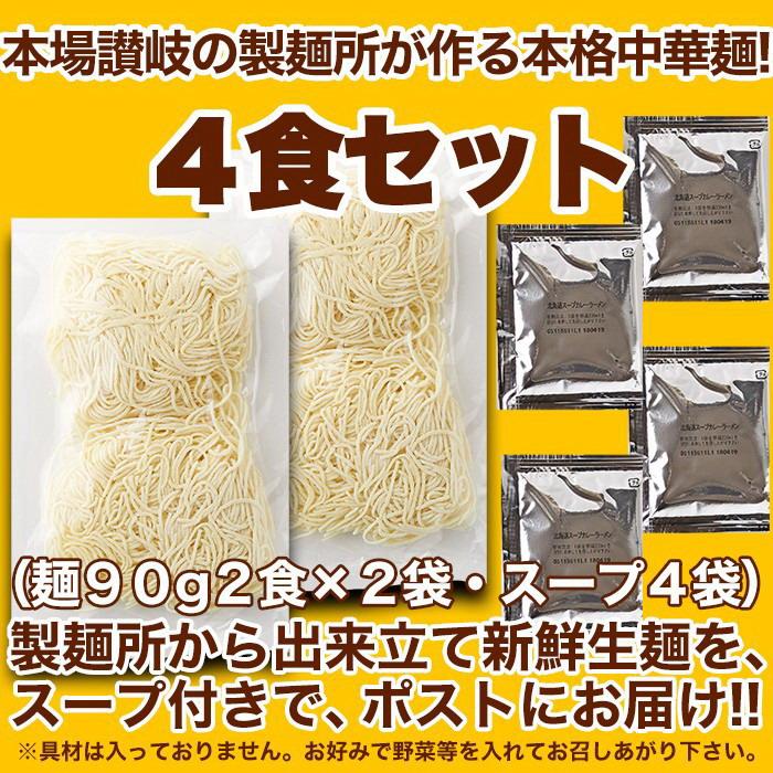 ゆうパケット出荷 本格生麺使用!!スパイス香るスープカレーらーめん4食