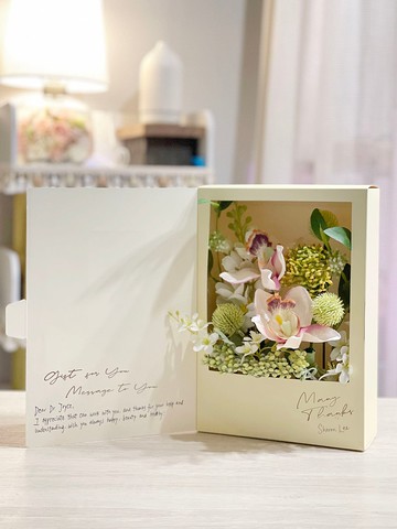 【心意卡】 DIY立體心意卡花集－粉紅色惠蘭