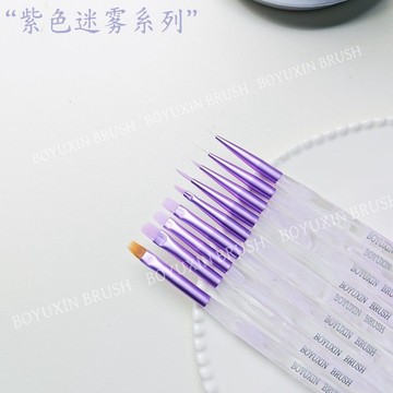 🚚台灣出貨 美甲工具BOYUXIN YWZ系列美甲筆刷套裝拉線筆萬能筆掃掃筆圓頭筆美甲用