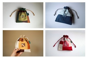 客製化商品 / 手工刺繡文字束口袋