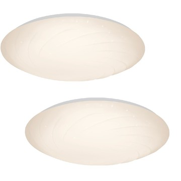 SHARP 夏普 20W 高光效LED 漩悅吸頂燈(黃光)-2入裝
