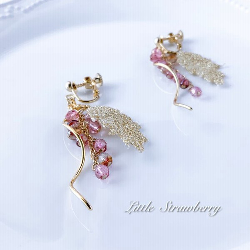 ピアス イヤリング レディース 葡萄 ぶどう ブドウ ハンドメイド ビーズ アクセサリー 秋 キラキラ プレゼント 通販 Lineポイント最大0 5 Get Lineショッピング