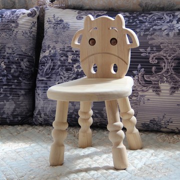 免運 矮凳家用結實木頭卡通動物網紅可愛靠背學習簡約小鹿椅子圓兒童凳