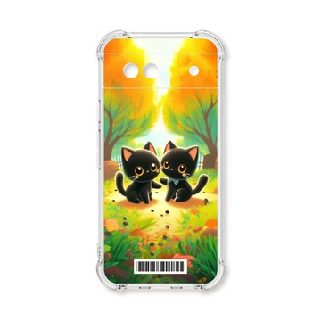 Pixel 8 / 8 Pro / 8a 殼 TRON GOOGLE Pixel 8A 櫻花公園黑色貓咪  載具 四角防摔殼 手機殼