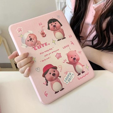 旋轉可愛露比 iPad保護套 蘋果平板殼 Pro 11 mini6 Air 5 7 8 9 10 11代 13吋2025