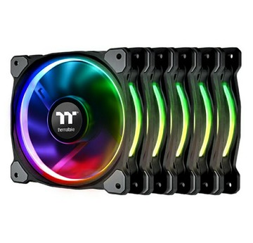 【獨家！另享10%回饋】曜越Riing Plus 14 LED RGB風扇頂級版/五顆風扇/CL-F057-PL14SW-A