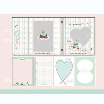 台灣出貨-ins高顏值可愛小紅書爆款五孔m5活頁本專用內頁內芯手賬本diy搭配