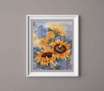 花卉畫原創水彩藝術畫