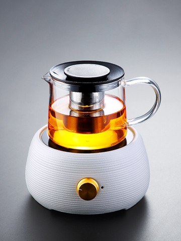 唐豐玻璃電熱陶爐煮茶套裝不銹鋼過濾功夫泡茶壺家用透明燒茶壺