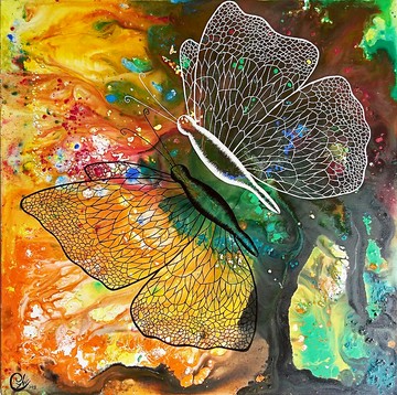 蝴蝶繪畫－你和我