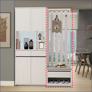 2尺格柵坐式隔間鞋 玄關櫃 鞋櫃 雙面櫃 組合鞋櫃【163A38204】Leader傢居館163-L754