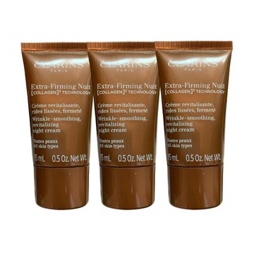 CLARINS克蘭詩 煥顏緊緻彈力晚霜15ml*3入組-航空版