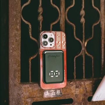 【Hereafter x Nardos】鐵閘Magsafe手機殻&信箱卡套套裝 / 紅