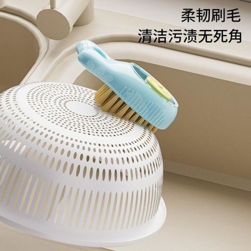 在臺好物🍰加液小魚刷竈臺縫隙清潔刷硬毛邊角縫隙清潔刷可摺疊排水口清潔刷MLO