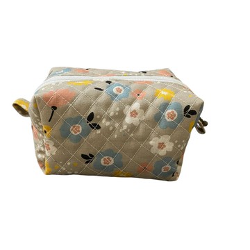 花花粉嫩色化妝包收納包