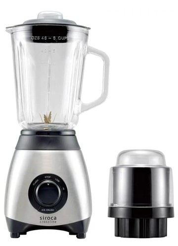 日本 siroca SJM-115 多功能 果汁 1500ml 碎冰機 磨豆機 玻璃瓶身 冰沙 離乳食 精力湯 打蔬果汁 日本代購