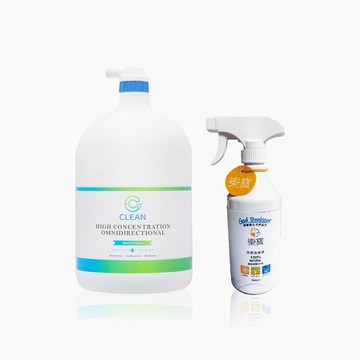 ec clean 高濃縮超氧水居家胖胖去汙組合(抗菌液4lx1+去汙劑x1)