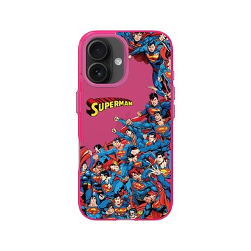 iPhone 16 Clear 粉漾桃 - Superman - Superman-氪星戰隊