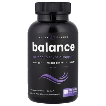 NutraChamps, 平衡，60 粒素食膠囊