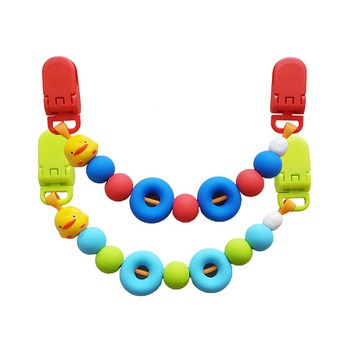 黃色小鴨 PiYO PiYO 夜光甜甜圈雙頭夾 萬用夾 手帕夾(超人紅/怪獸綠)