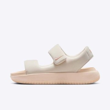 Nike W Calm Sandal [FZ3125-800] 女 運動涼鞋 涼拖鞋 魔鬼氈 麵包涼鞋 微厚底 膚色