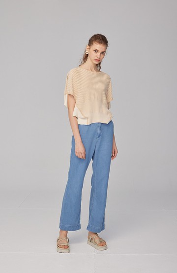 橫織配條罩衫 (23S2TP07)