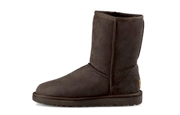 WMNS UGG CLASSIC SHORT II BROWN PULL ON BOOTS