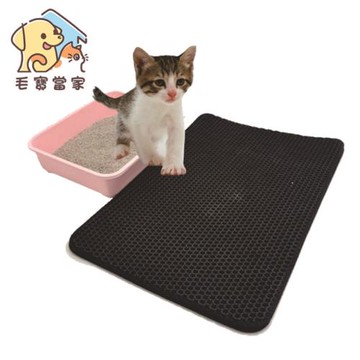 (毛寶當家) 寵物雙層集砂落砂墊【S號】 落沙墊 貓砂墊 腳踏墊 耐磨耐抓
