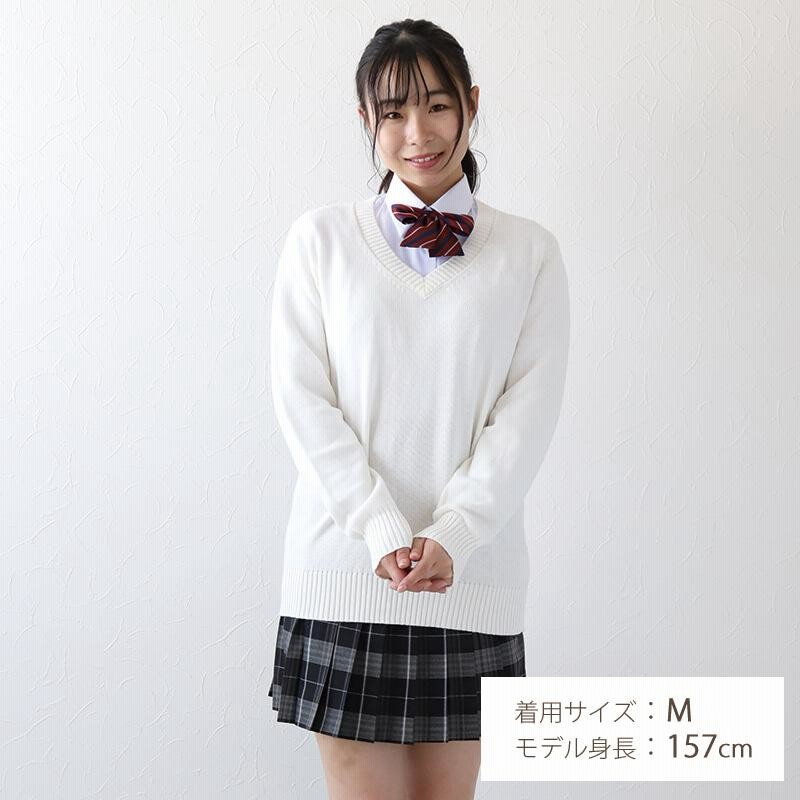 スクールセーター 女子 綿100% 制服 ニット コットン 薄手 無地