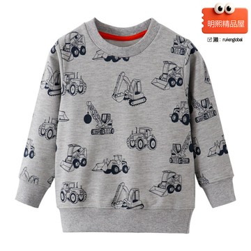 【歐美潮童】兒童衛衣 童裝衛衣 秋冬衛衣 長袖衛衣 毛圈衛衣 加絨衛衣 卡通印花 柔軟親膚 男童女童百搭 秋冬保暖內搭