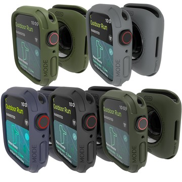 elkson Apple Watch Series 9/8/7 Quattro 2.0 軍規級防水耐震保護殼-45mm_5色