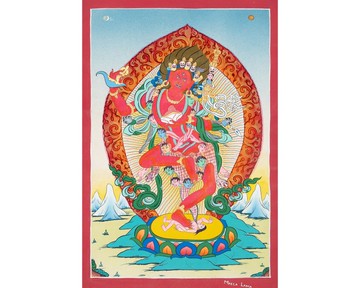 多傑法摩壁畫－神聖禪修室守護神