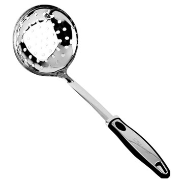 潔豹 白金漢大漏杓 SUS304不銹鋼材質 台灣製  銀色  1支  34 x 11.5公分