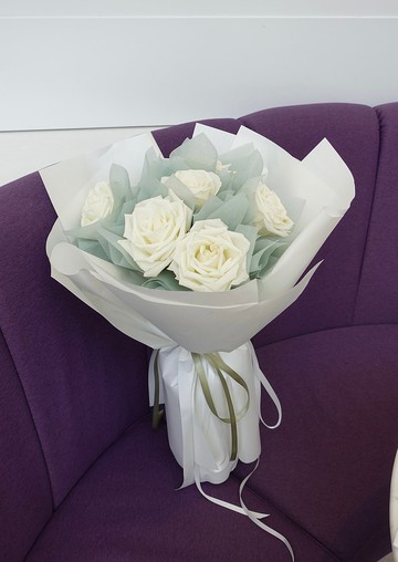 白色情人節 白玫瑰花束 求婚花束 生日花束 女友禮物