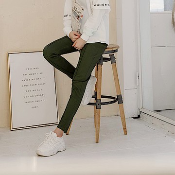 OB嚴選-360度彈力腰頭鬆緊調節顯瘦百搭休閒長褲