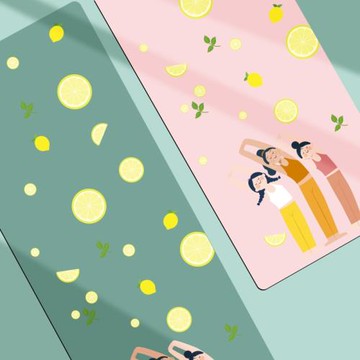 天然橡膠瑜伽墊pu防滑吸汗土豪墊彩色打印仙女墊男女健身運動裝備