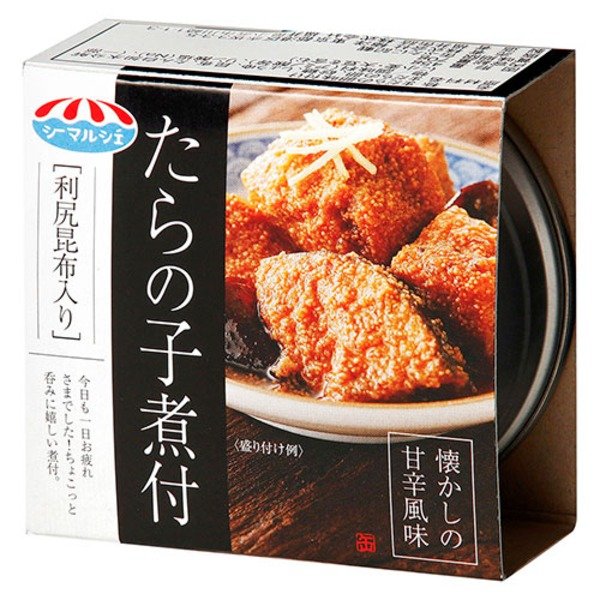 たらの子煮付け 缶詰 〔36缶〕 缶切り不要 利尻昆布入り 〔お弁当 おつまみ ご飯のおとも〕〔代引不可〕(代引不可)