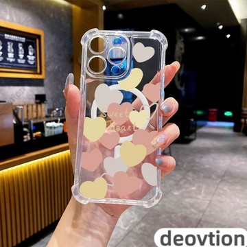 愛心抗發黃四角磁吸防摔手機殼 防摔殼iPhone 16 15 14 13 12 11 Pro Max
