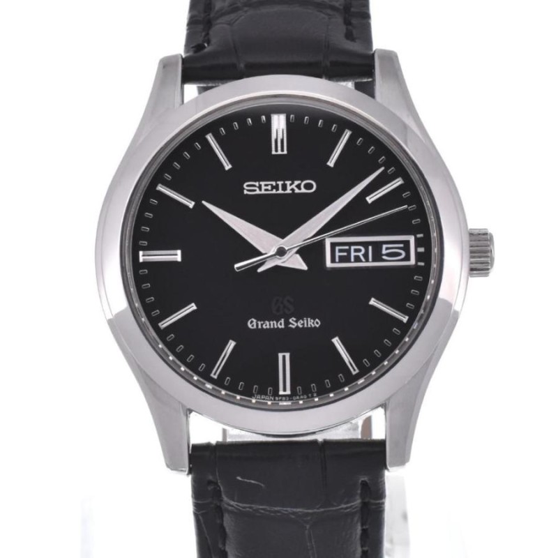 ☆良品【SEIKO】セイコー グランドセイコー 9F83-0AB0/SBGT021 デイデイト SS/レザー クォーツ メンズ A#114045 |  LINEショッピング