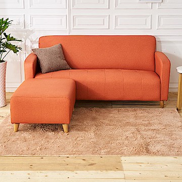 時尚屋 托斯卡尼L型透氣貓抓皮沙發(共11色)臺製/免運免組