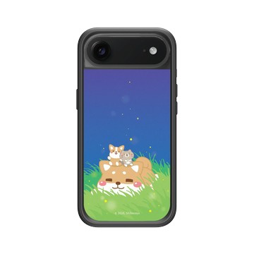 iPhone Air Mod NX -邊框背蓋組合 (相機按鈕) 黑 - 柴語錄 Shiba Says - 頹在草地上的廢柴