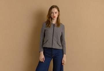 AKRIS Punto 瑞士製 黑白格紋 西裝外套 S 7867