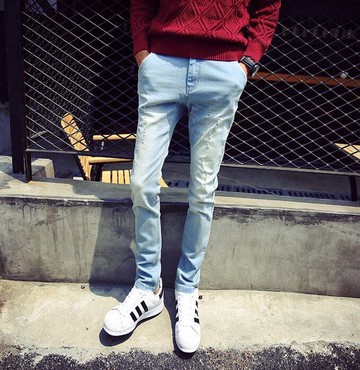 簡約窄管 男 牛仔