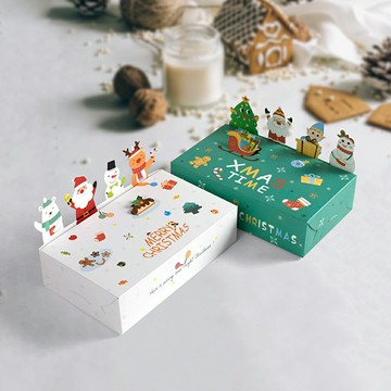 禮物盒 紙盒 生日禮盒 禮物包裝 禮品盒 收納盒 糖果餅乾 收納 派對活動 耶誕節 聖誕節【BlueCat】【RXM0804】