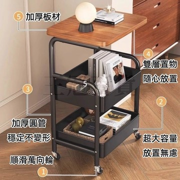 移動書架 移動置物架 書架 收納手推車 多層收納架 置物架 收納架 高承重收納推車 零食小推車 收納架 移動推車